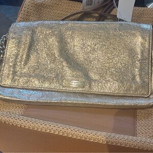 kate spade Gold Leather Women's Clutch